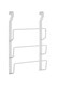 image 1 of Sorello White Iron Hanging Pan Lid Rack | White