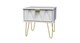 image 4 of Dallas 1 Drawer Bedside Table in White Matt (Ready Assembled) | White | White Matt