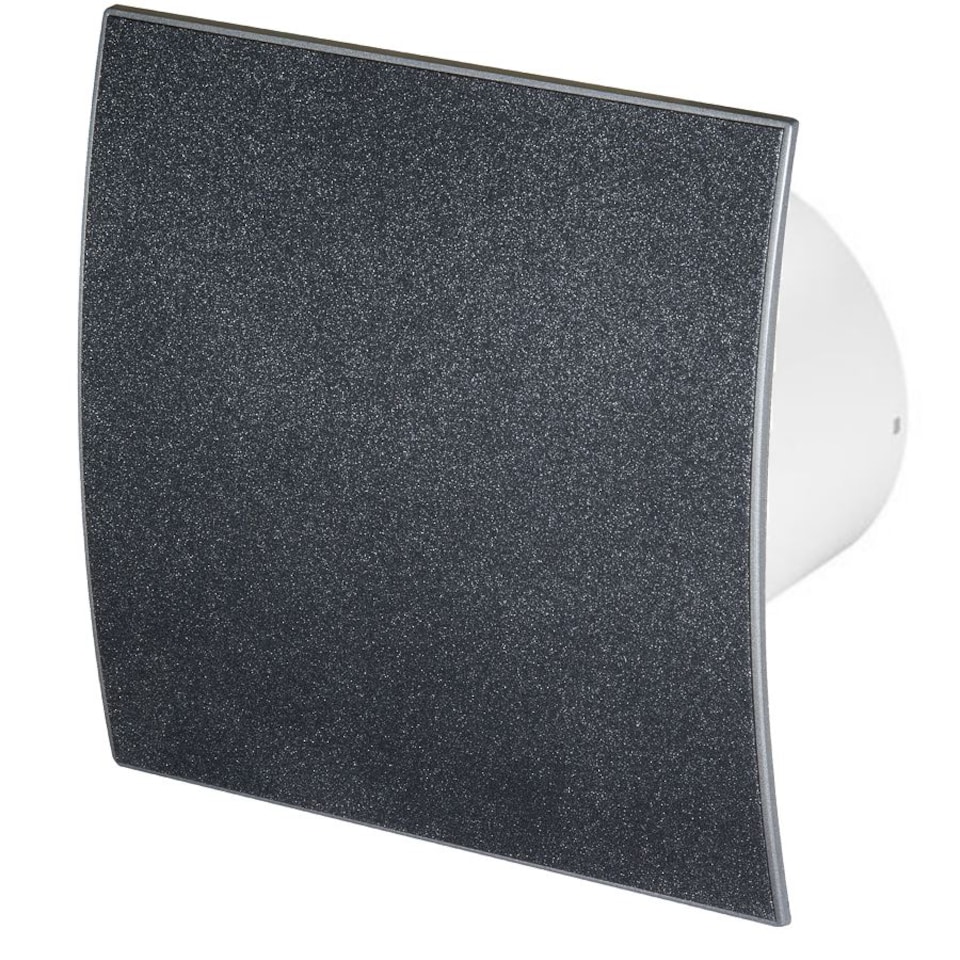 image 1 of 100mm Humidity Sensor Extractor Fan Graphite Structure Front Panel ESCUDO Wall Ceiling Ventilation