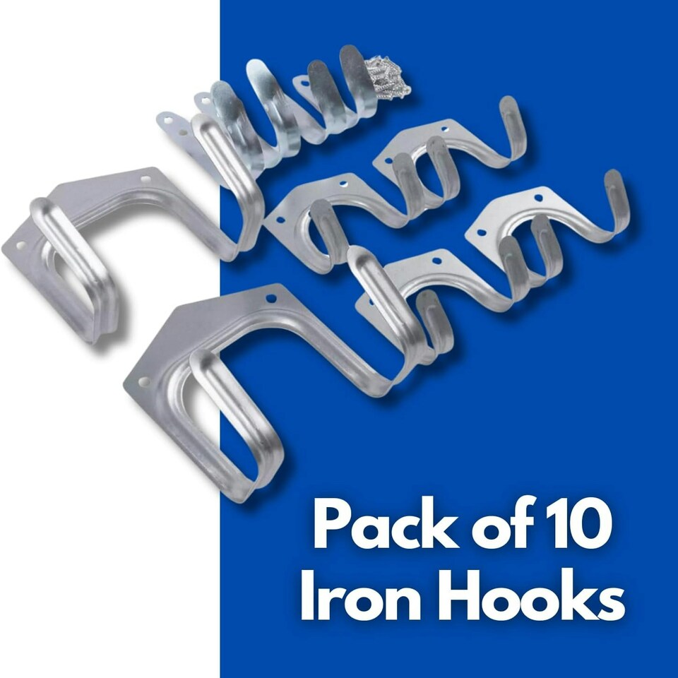 image 1 of Marco Paul Pack of 10 Metal Wall Hooks