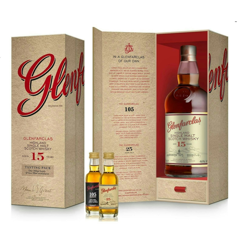 Glenfarclas Limited Edition 15 Year Old Whisky Gift Pack