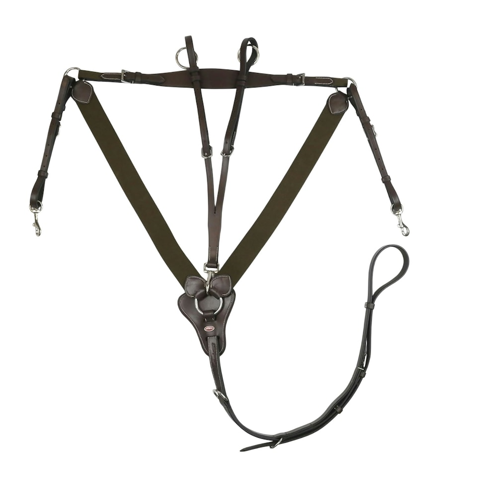 Whitaker Eastwood Elasticated Horse Breastplate - Havana - Full
