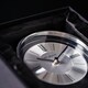 image 7 of Wm.Widdop Chrome & Wood Veneer Mantle Clock Chrome | Brown
