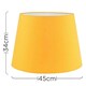 image 3 of ValueLights Aspen Yellow Floor Lamp Shade Yellow