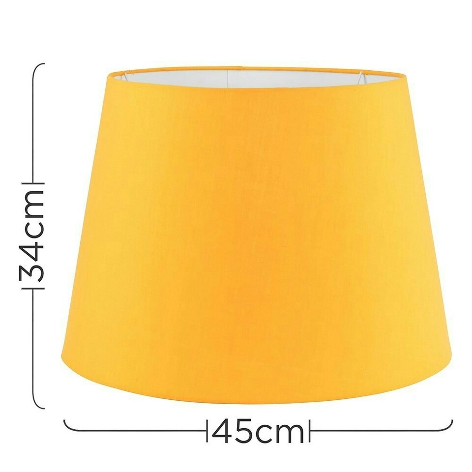image 1 of ValueLights Aspen Yellow Floor Lamp Shade Yellow
