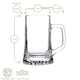image 3 of Bormioli Rocco Stern Tankard Glass Beer Mugs - 510ml - Pack of 6
