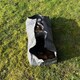 image 3 of Canvas Log Carrier Firewood Bag Tote in French Grey