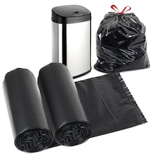 GEEZY Bin Liners 30L Black Refuse Bags Garbage Sacks 20 Pack x2