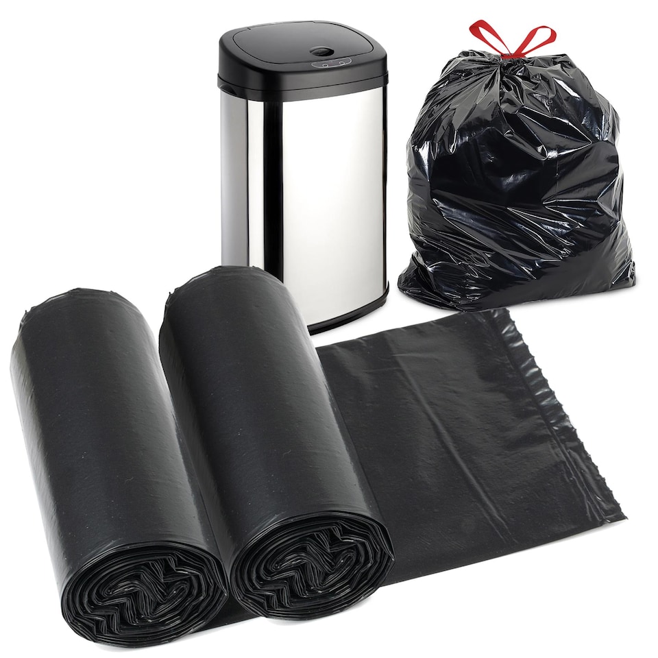image 1 of GEEZY Bin Liners 30L Black Refuse Bags Garbage Sacks 20 Pack x2