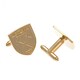 image 1 of West Ham United FC Gold Plated Crest Cufflinks - Gold - One Size