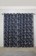 image 3 of Meadows Lined Eyelet Jacquard Curtains 168cm x 137cm Navy | Blue | Blue