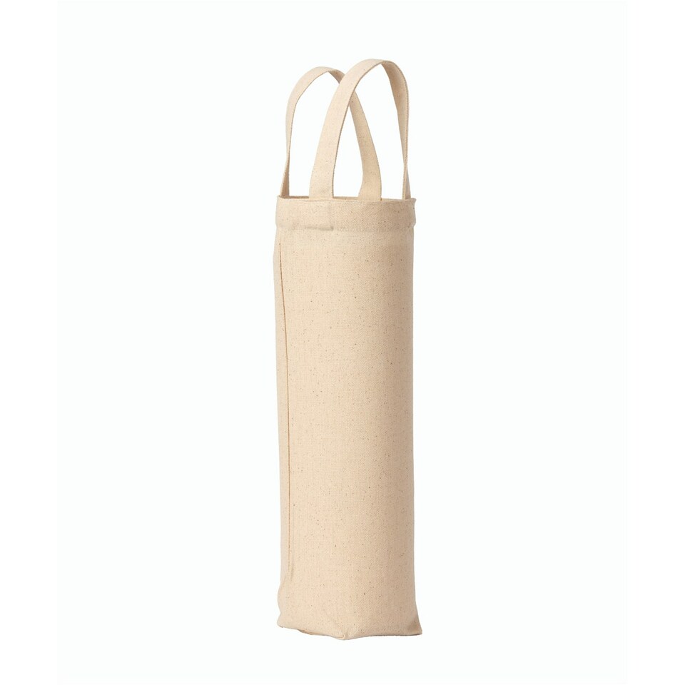 image 1 of Nutshell Premium Plain Canvas Recycled Bottle Bag - Natural - One Size Cream