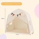 image 2 of COSTWAY Kids Play Tent Indoor & Outdoor Extra Large Playhouse Tent-Beige