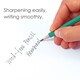 image 4 of Pack of 12 7'' Wood-Free Flexible Plastic Sharpened HB Pencil