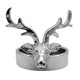 image 1 of Marco Paul 15cm Silver Stag Head Candle Holder Silver