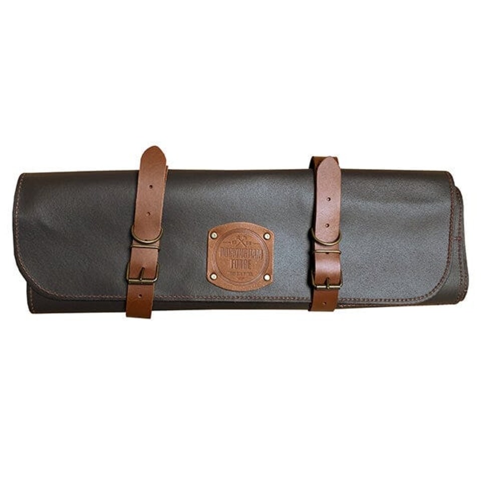 Rockingham Forge 10 Pocket Brown Leather Case Brown