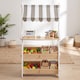 image 6 of Hooga Kids Shop, Wooden Play Shop Market Stand Playset