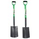 image 1 of Garden Gardening Digging Spade + Border Spade Carbon Steel Blades 2pc Set