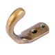 image 2 of Hammer & Tongs Single Coat Hook - W20mm x H55mm - Brass | Gold | Brass | One Size