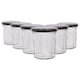 image 1 of Argon Tableware Glass Jam Jars with Lids - 150ml - Pack of 6