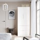 image 3 of FUJI 2 Door 2 Drawer Minimalist Bedroom Wardrobe Storage & Hanging Rail 180cm | Multi | White | 1