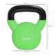 image 3 of HOMCOM Soft Kettlebell, Kettle Bell with Non-Slip Handle for Home Gym Weight Lifting and Strength Training Green | 12