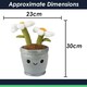 image 7 of Flowerpot Soft Toy Cute Plushie Huggable Cuddly Stuffed Toy Gift 30cm White