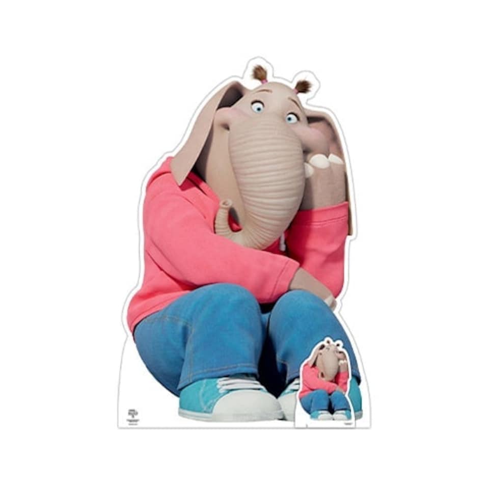 Meena Elephant Sing 2 Lifesize Cardboard Cutout 129cm