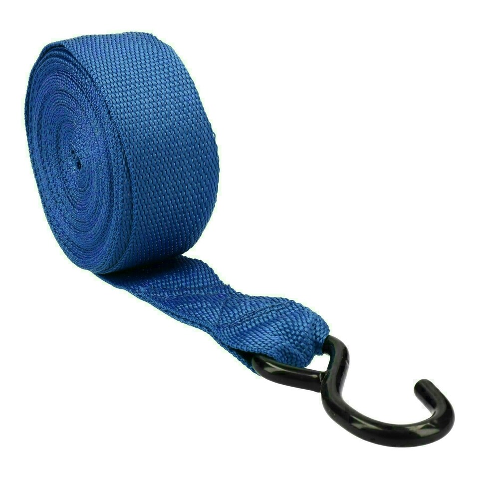 image 1 of Trailer Car Recovery Trailer Ratchet Lashing Tie Down Strap 750kgs 30ft x 50mm