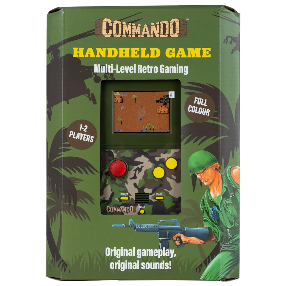 image 1 of Commando Colour Handheld Game with 2.5" Screen & Classic Gameplay