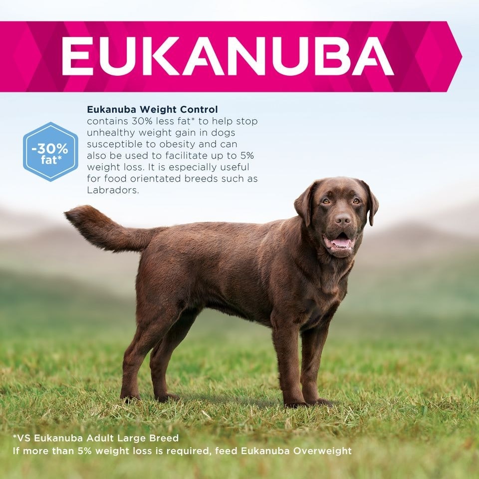 image 1 of Eukanuba Weight Control Large Breed Adult Dry Dog Food - Chicken 12kg