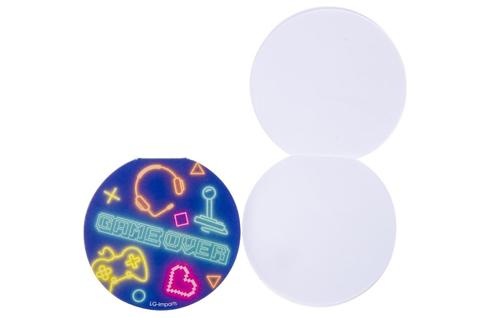 image 1 of Pack of 12 Round Gamer Design Notebooks 8cm