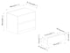 image 7 of URBNLIVING 2 Drawer Chest Storage Unit With Adjustable Feet | Multi | Grey | 1