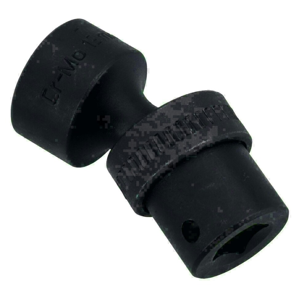 image 1 of 19mm 3/8in Drive Universal Swivel Wobble Metric Impact Shallow Socket