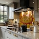 image 2 of art retro Designer Splash Back | White