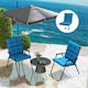 image 10 of Outsunny 2pc Outdoor Seat Cushions Water Repellent Seat Pads with Backrest and Ties 