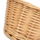 image 5 of 24cm Round Buff Willow Tapered Wicker Tray Brown | Brown