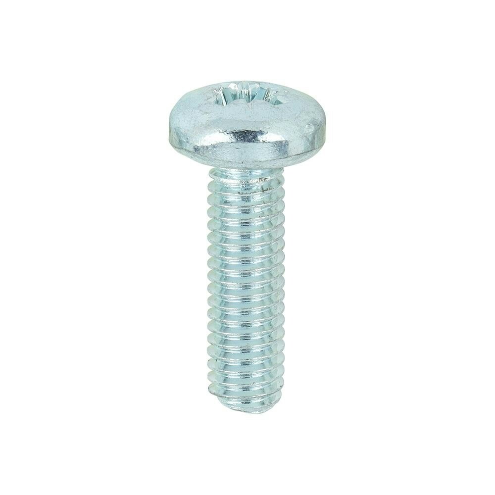 Timco - Metric Threaded Machine Screws - PZ - Pan Head - Zinc (Size M6 x 20 - 100 Pieces)