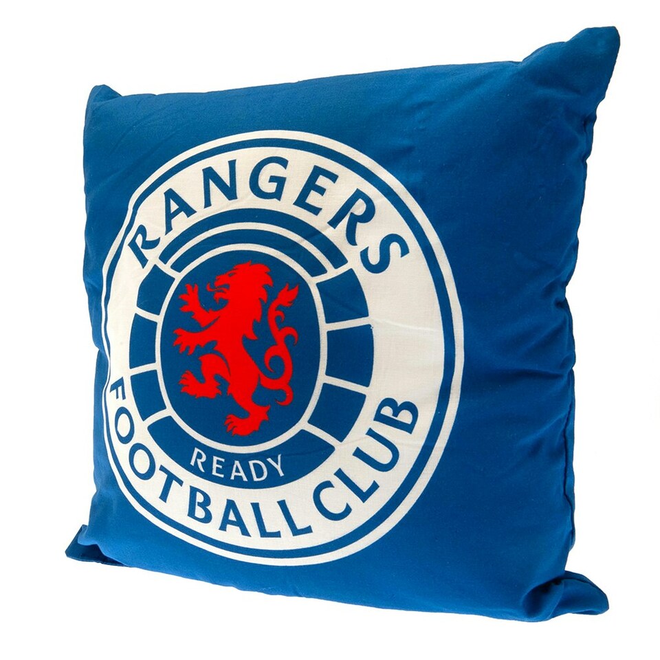image 1 of Rangers FC Filled Cushion - Royal Blue/White/Red - One Size