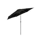 image 1 of Groundlevel 2m Outdoor Crank and Tilt Garden Parasol Umbrella | Black | Black
