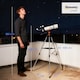 image 7 of Outsunny Refractor Astronomy Telescope with 80 mm Aperture, Carry Bag, White