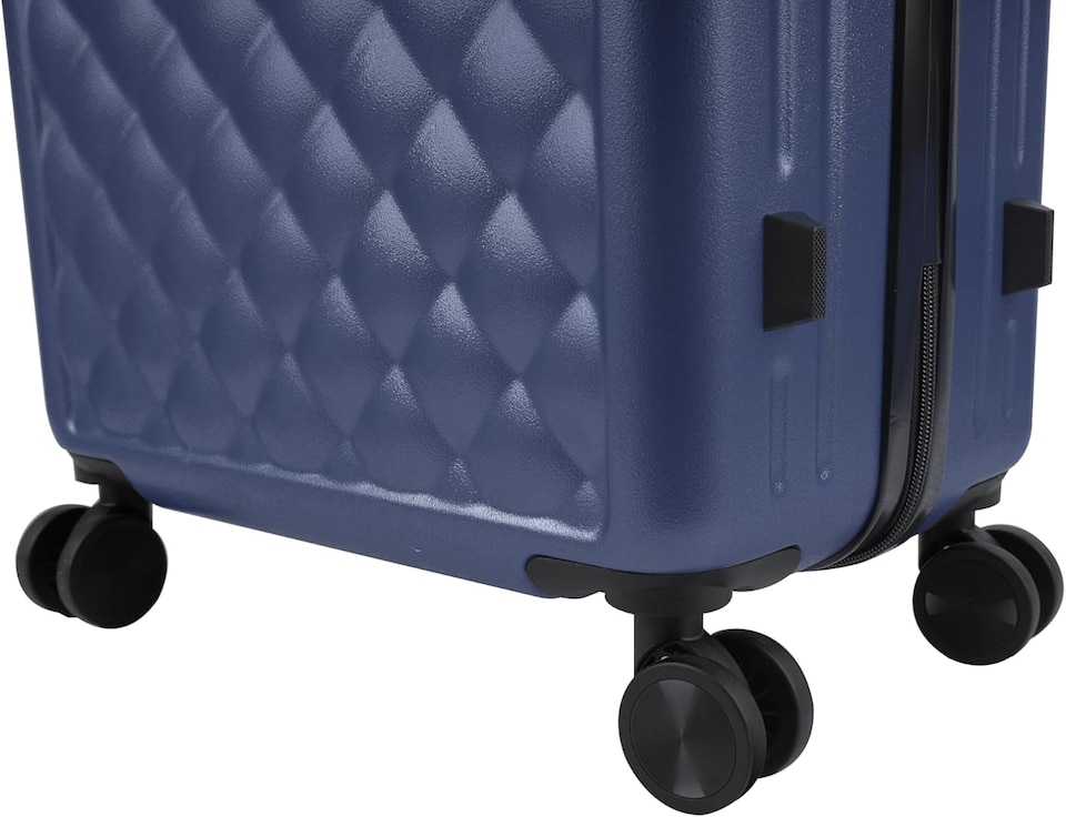 image 1 of Alivio Lightweight 4-Piece ABS Hard-Shell Luggage Suitcase Set (Blue)