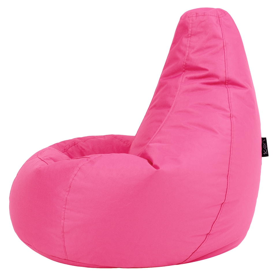 image 1 of icon Kids Recliner Beanbag Indoor and Outdoor Pink Set of 2