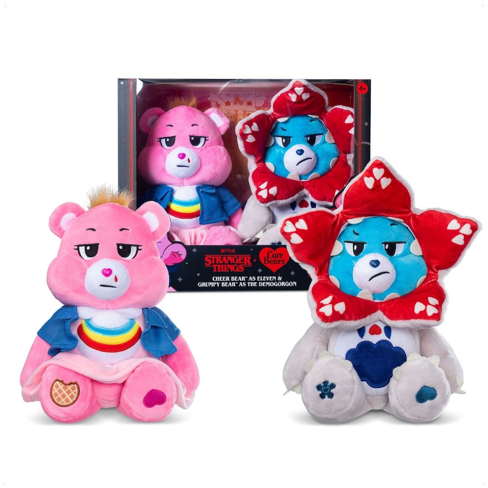 image 1 of 30cm Care Bears x Stranger Things Set