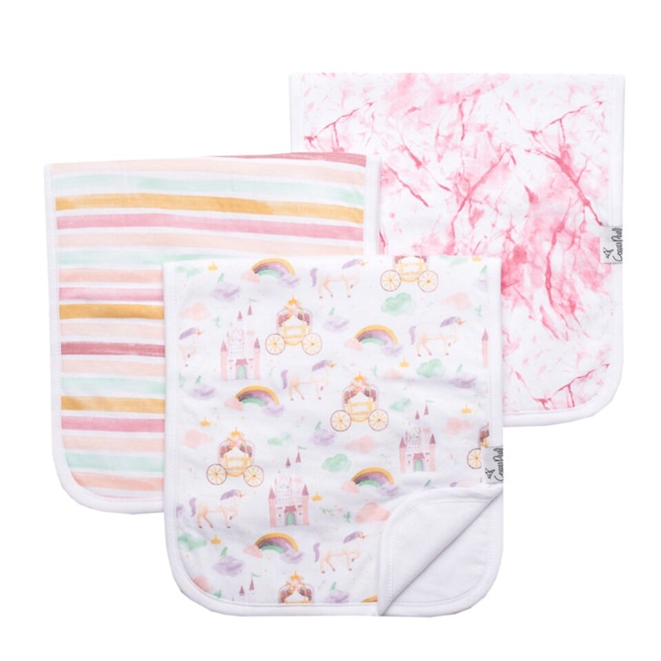 image 1 of Copper Pearl Premium Burp Cloths Enchanted 3Pk