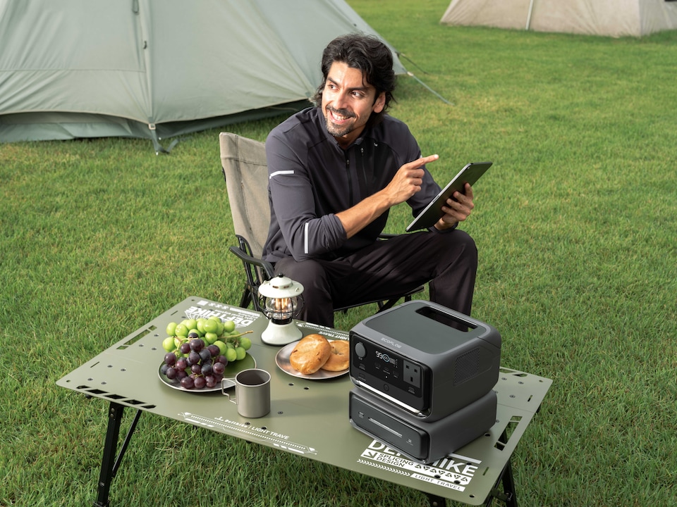 image 1 of EcoFlow River 3 Max portable power station with 576wh capacity & 1200w max power output