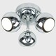 image 2 of ValueLights Retro Eyeball Polished Silver Spotlight and GU10 Spotlight LED 5W Cool White 6500K Bulb