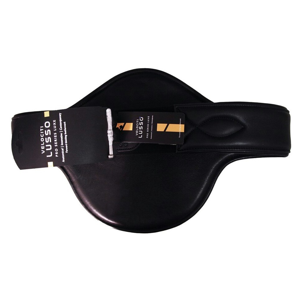 image 1 of Velociti Lusso Leather Horse Stud Girth - Black - 40in