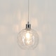 image 3 of Set of 2 Barnum - Clear Dimpled Glass Easy Fit Pendant Shades | Clear | Medium | 2