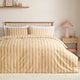 image 1 of Furn Dual Tone Striped Duvet Cover Set | Yellow | Butter Yellow | Super King | 1